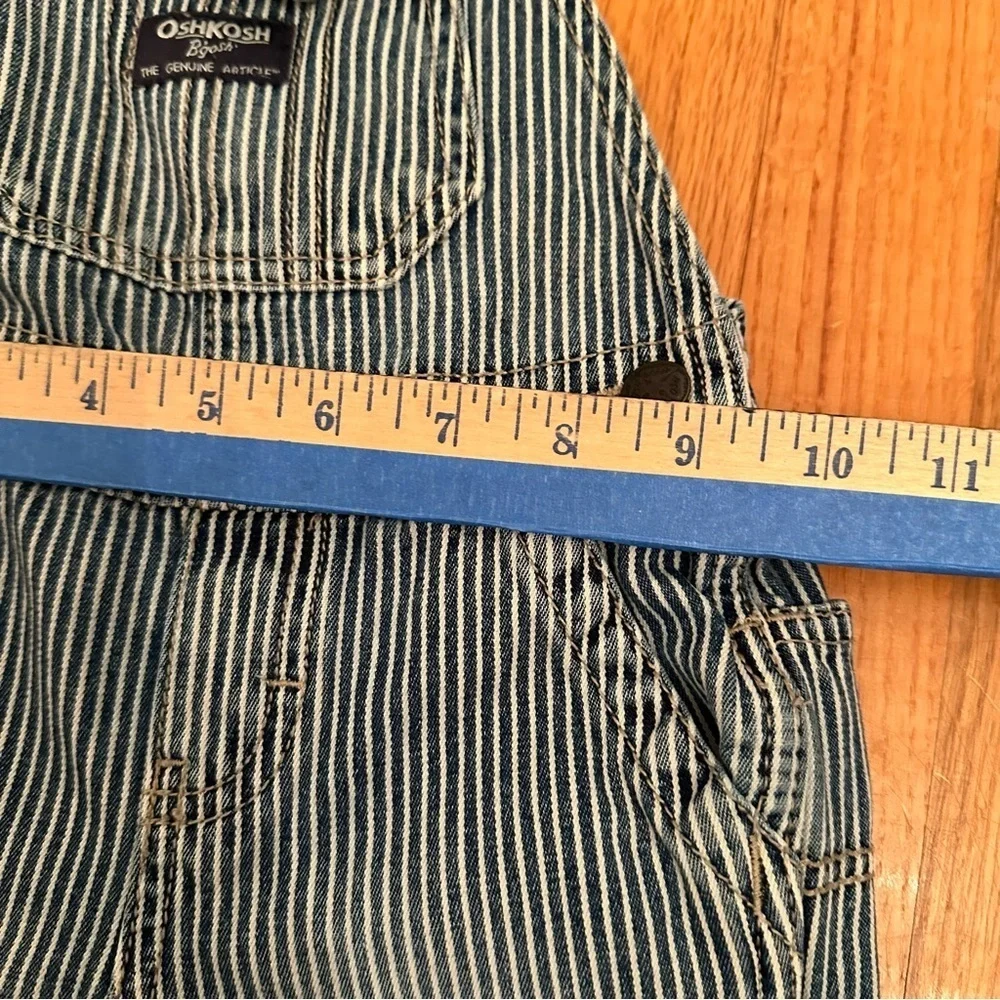 Baby B’gosh By Oshkosh Overall striped, Distressed, Size 18 Months (n)